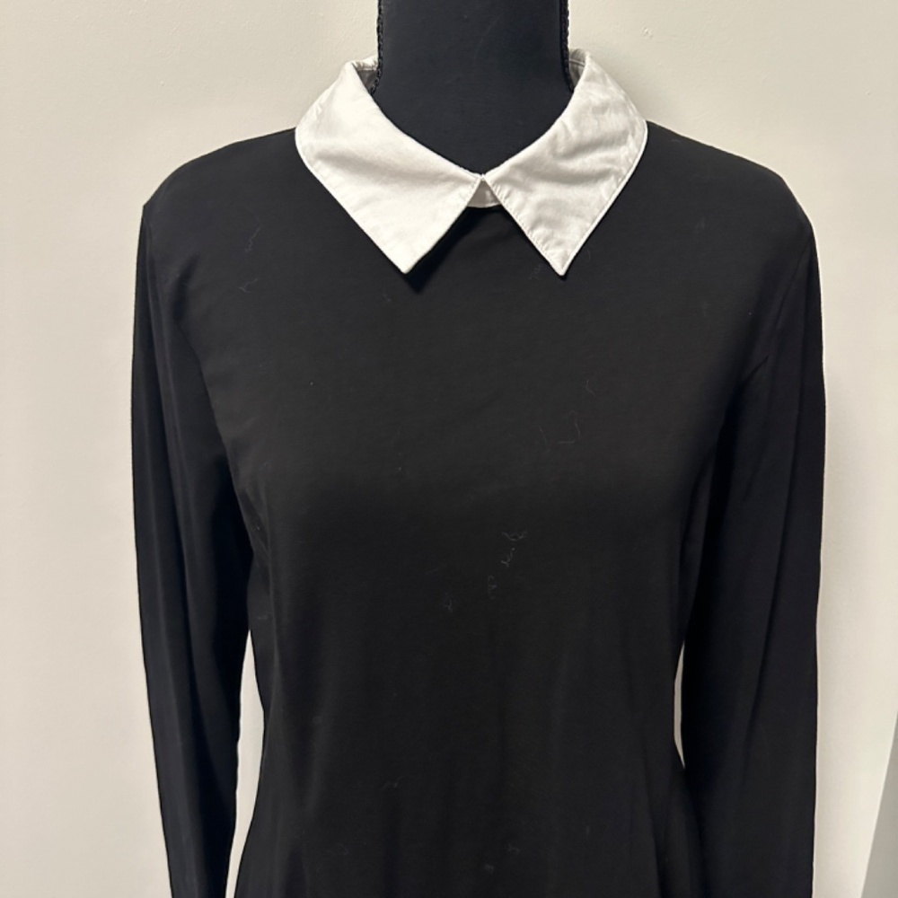 *APHRATTI* Black x White Collared Long Sleeve Dress Size XL - Picture 2 of 7